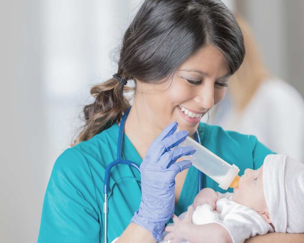 pediatric nurses at work