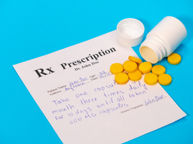 Prescribed medication