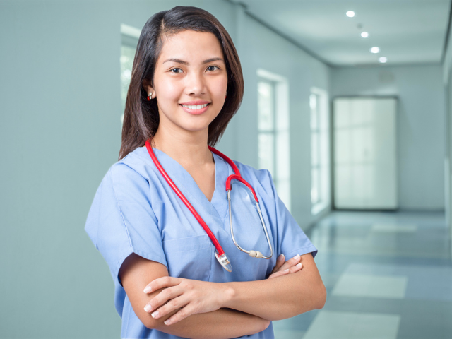 Nurse at work who needs information about renewing her nurse license