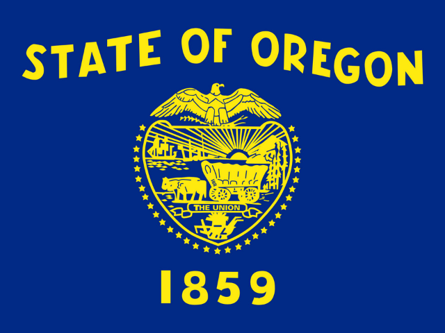 The state of Oregon symbol, currently representing the Oregon Nurses Association's opposition to Department of Education cuts